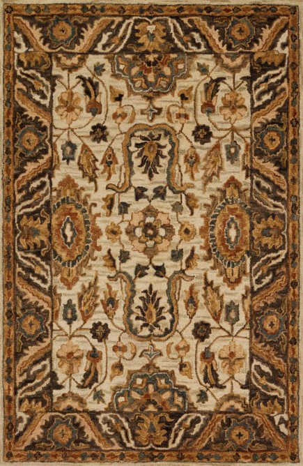 Loloi Victoria VK-02 Ivory / Dk Taupe Rug