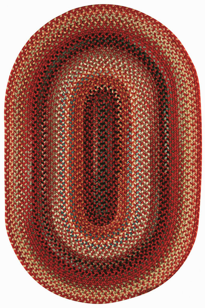 Capel Americana 500 Country Red Braided Rug