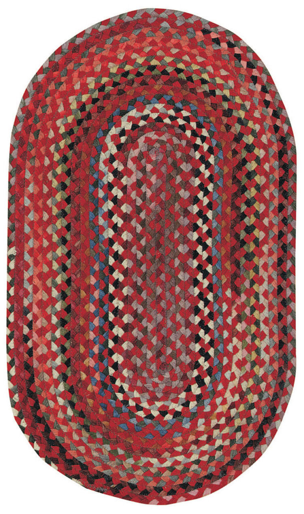 Capel Plymouth 500 Country Red Braided Rug