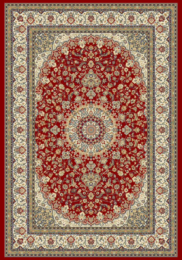 Dynamic Ancient Garden 9'-2" x 12'-10" 57119-1414 Red / Ivory Rug