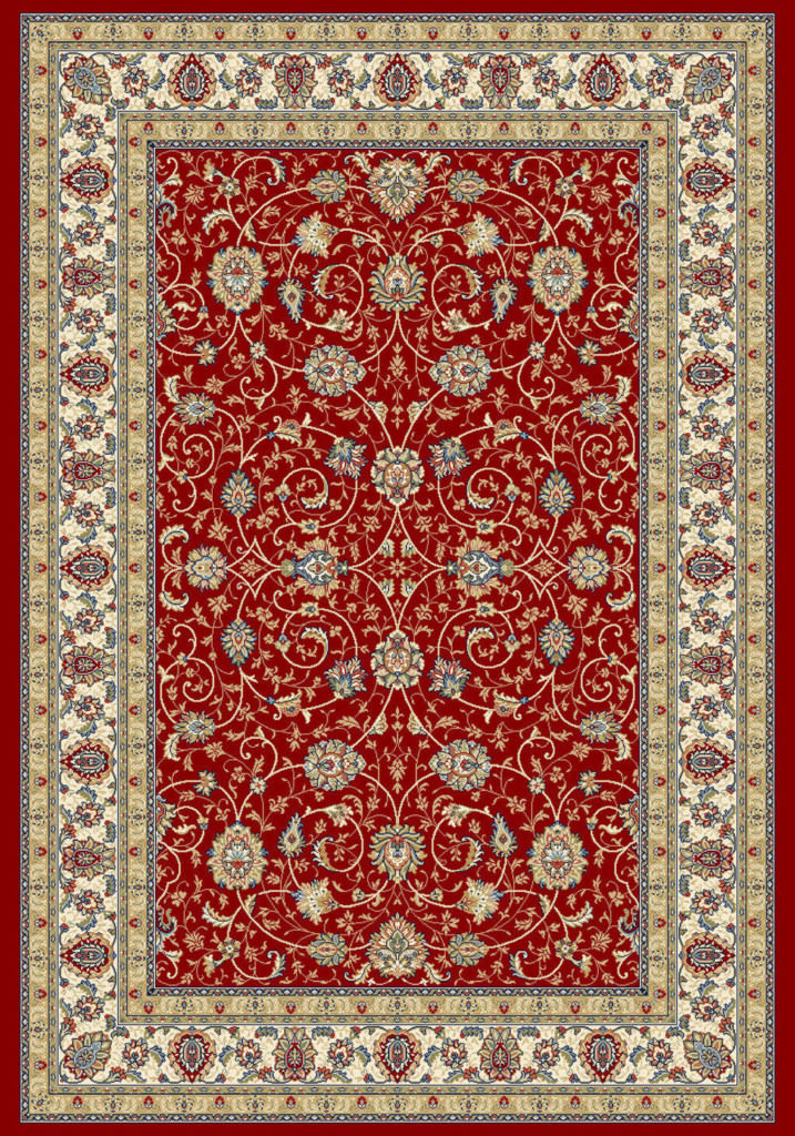 Dynamic Ancient Garden 9'-2" x 12'-10" 57120-1464 Red / Ivory Rug