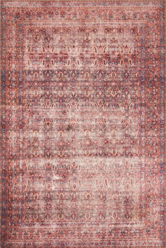 Loloi Loren LQ-05 Eggplant / Crimson