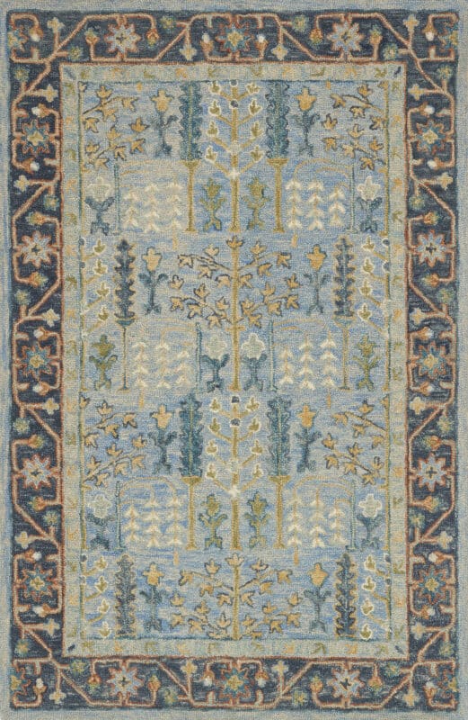 Loloi Victoria VK-12 Light Blue / Dark Blue